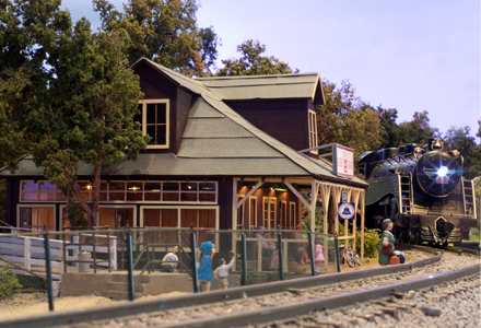 Cranberry Lake train station miniature