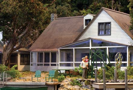 Cranberry Lake houses miniature