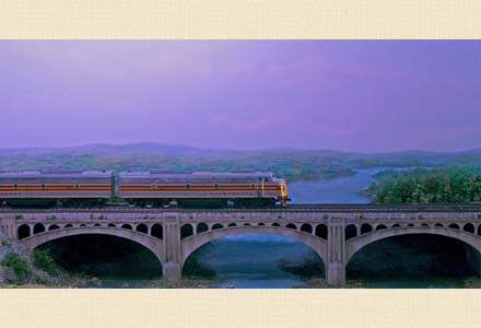 Delaware Water Gap miniature model
